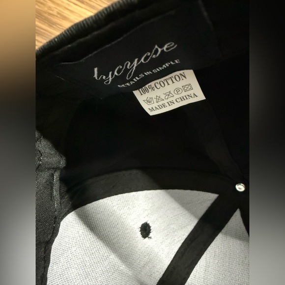 Black Cap with Embroidered Green Shamrock and Adjustable Fit - Picture 3 of 4